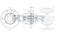 Souprava brzd, koutocova brzda ICER 31178-3975