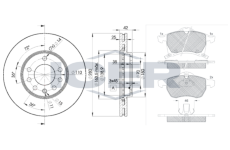 Souprava brzd, koutocova brzda ICER 31248-9060