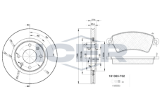 Souprava brzd, koutocova brzda ICER 31365-4697