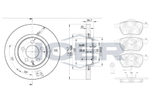 Souprava brzd, koutocova brzda ICER 31396-5603