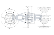 Souprava brzd, koutocova brzda ICER 31577-3221