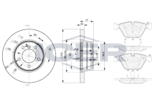 Souprava brzd, koutocova brzda ICER 31577-6402