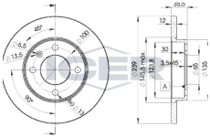 Brzdový kotouč ICER 78BD3300-2