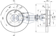 Brzdový kotouč ICER 78BD3975-2