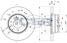 Brzdový kotouč ICER 78BD6402-1