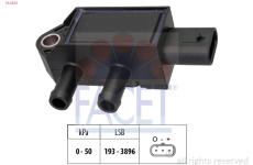 Senzor, tlak výfukového plynu FACET 10.3434