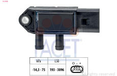 Senzor, tlak výfukového plynu FACET 10.3448