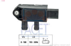 Senzor, tlak výfukového plynu FACET 10.3449
