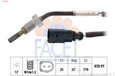 Cidlo, teplota vyfukovych plynu FACET 22.0003