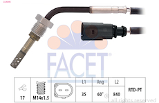 Cidlo, teplota vyfukovych plynu FACET 22.0205