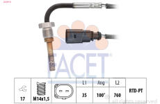 Cidlo, teplota vyfukovych plynu FACET 22.0314