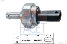 Senzor, tlak vyfuk.plynu FACET 25.0002