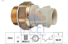 Teplotný spínač ventilátora chladenia FACET 7.5137