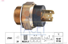Teplotní spínač, větrák chladiče FACET 7.5612