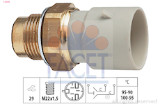 Teplotní spínač, větrák chladiče FACET 7.5676