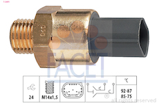 Teplotní spínač, větrák chladiče FACET 7.5691