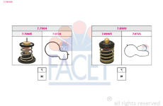 Termostat, chladivo FACET 7.7963KK