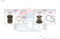 Termostat, chladivo FACET 7.7987KK