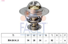 Termostat, chladivo FACET 7.8218S