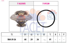 Termostat, chladivo FACET 7.8250