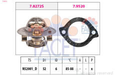Termostat, chladivo FACET 7.8272