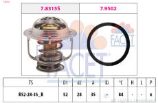 Termostat, chladivo FACET 7.8315