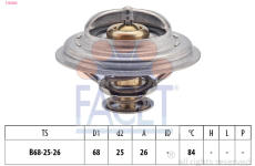 Termostat, chladivo FACET 7.8326S