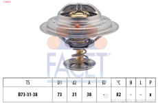 Termostat, chladivo FACET 7.8363S