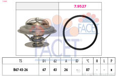 Termostat, chladivo FACET 7.8385