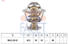 Termostat, chladivo FACET 7.8389S
