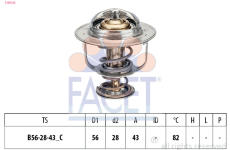 Termostat, chladivo FACET 7.8413S
