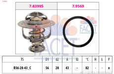 Termostat chladenia FACET 7.8444