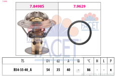 Termostat, chladivo FACET 7.8498