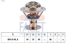 Termostat, chladivo FACET 7.8498S