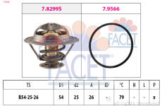 Termostat, chladivo FACET 7.8525