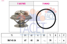 Termostat, chladivo FACET 7.8578