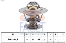 Termostat, chladivo FACET 7.8612S