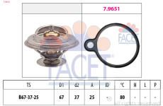Termostat, chladivo FACET 7.8613