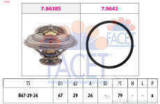 Termostat, chlazení oleje FACET 7.8638