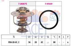Termostat, chladivo FACET 7.8687