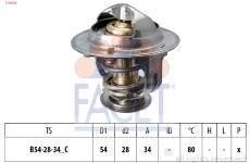 Termostat, chladivo FACET 7.8694S