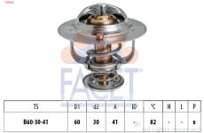 Termostat, chladivo FACET 7.8844S