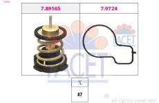 Termostat, chladivo FACET 7.8956