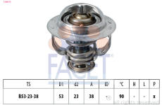 Termostat, chladivo FACET 7.8957S