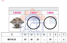 Termostat, chladivo FACET 7.8980