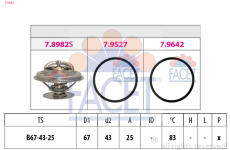 Termostat, chladivo FACET 7.8982