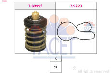 Termostat, chladivo FACET 7.8999