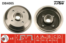 Brzdový buben TRW DB4005