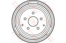 Brzdový buben TRW DB4080