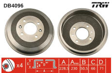 Brzdový buben TRW DB4096